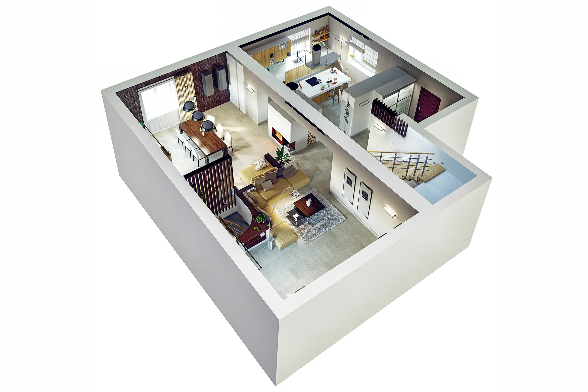 Plan d'étage 3D - Vision3D